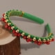 thumbnail image 5 of Seyotauo Christmas Headband Christmas Bell Hairband for Women Christmas Decorations Red Green Silver Xmas Flashing Bell Headbands for Girls Hair Accessories Supplies, 5 of 9