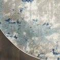 thumbnail image 2 of 6' X 9' Gray and Ivory Abstract Power Loom Area Rug, 2 of 11