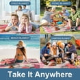thumbnail image 3 of Awypu Roses Square Outdoor Picnic Mat for Camping, Park, Beach, Grass, Outdoor 58.3x58.3in, 3 of 6