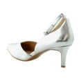 thumbnail image 3 of Naturalizer Women's Evelyn Ankle Strap Pump Silver 6.5W, 3 of 8