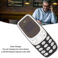 thumbnail image 4 of Sorven Smallest Unlocked Phone World's smallest headset, Mini Cell Phone with Voice Changer, Hands Free Music Player for GSM 2G 850 900 1800 1900MHz Nano Dual SIM Nano, 4 of 7