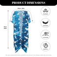 thumbnail image 6 of HELLHERO Colorful Shark Pattern Bathing Suit Cover Up Cardigan High Quality Fabrics Lightweight Bathing Suit Coverups, 6 of 6