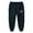 Dark Blue, variant on Boys Autumn Winter Cartoon Alphabet Print Lined Long Sport Pants with Ankles for Comfort Grey 6-7 Years
