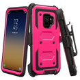thumbnail image 1 of SOGA Cover for Samsung Galaxy S9 Plus Case [TriGuard] Shockproof Rugged Hybrid Armor Case Cover with Belt Clip Holster - Pink, 1 of 5