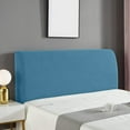 thumbnail image 4 of Vacemry under $5 Headboard Cover, Fully Enclosed Elastic Slipcover for Upholstered Headboards, Dust Proof Fabric Protector Easy Wash, Modern Bedhead Protector, 4 of 8