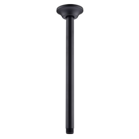 

BESTILL 12 inch Ceiling Mount Shower Arm and Flange Matte Black