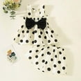 thumbnail image 2 of Odeerbi Toddler Girls Skirt Outfits Summer Clothes Spring Cute Print Bow Camisole Tops Comfy Round Neck Dress Skirt Suit Black, 2 of 4