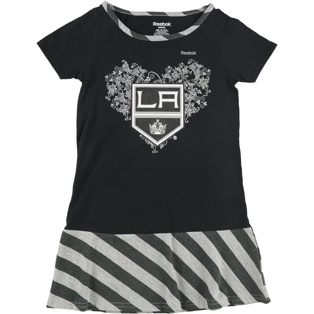 Vestido de Cintura Baja Reebok LA Kings para Niñas Negro L