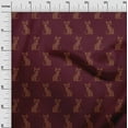 thumbnail image 2 of oneOone Tissu Viscose Georgette Imprimé Ikat Chat Tissu au Mètre 42 Pouces de Large, 2 of 4