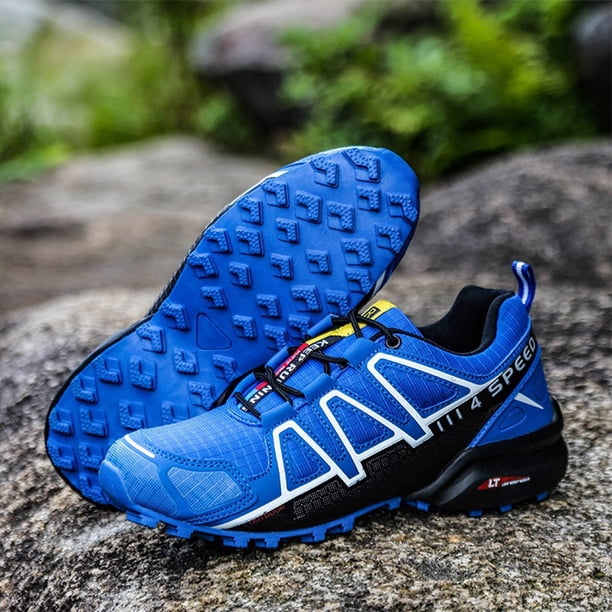 Zapatos Zapatillas de deporte planas resistentes al desgaste casual para hombre para viajes al aire libre (44) Azul Likrtyny Tenis De Mujer Tenis De Hombre