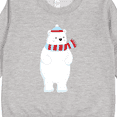 thumbnail image 3 of Inktastic Polar Bear, Cute Bear, Bear with Scarf, Hat Toddler Sweatshirt, 3 of 4