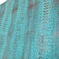 thumbnail image 4 of ArtisanCowhides Genuine Crocodile Embossed Cowhide Leather for Crafts – Turquoise Brown 20 Sq ft, 4 of 7