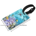 thumbnail image 4 of Daiia Corals and Tropical Fish Durable Luggage Tags with Secure Strap Travel ID Tags Suitcase ID Tags Bag Identification Tags - Easy Identification for Men and Women, 4 of 8