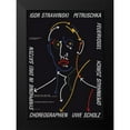 thumbnail image 2 of Geissbuhler, K. Domenic 14x18 Black Modern Framed Museum Art Print Titled - Igor Strawinski, 2 of 5