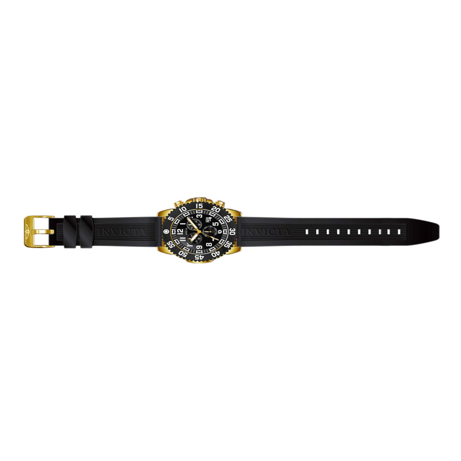 Invicta Pro Diver Men's Quartz Black Rubber Watch 12531