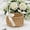 C (1PC), variant on Wicker Rattan Flower Girl Basket with Bows,Pearl Handle Flower Basket,Wedding Flower Girl Basket and Home Decorations