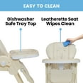 thumbnail image 5 of Little Folks by Delta Children 2-in-1 SlimFold High Chair for Babies and Toddlers, Cream, 5 of 18