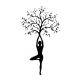 thumbnail image 2 of Camiseta Para Mujer De Verano Cuello RedondoYoga Tree Print Short Sleeve Crew Neck T-shirt, Casual Sports Short Sleeve Crew Neck Summer Top, Women's ClothingFather's Day, Mother's Day, New Year, Spr, 2 of 5