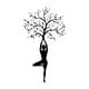 thumbnail image 2 of Camiseta Para Mujer De Verano Cuello RedondoYoga Tree Print Short Sleeve Crew Neck T-shirt, Casual Sports Short Sleeve Crew Neck Summer Top, Women's ClothingFather's Day, Mother's Day, New Year, Spr, 2 of 5