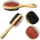 thumbnail image 5 of Cepillo de madera para perros, cepillo de aseo de doble cara para pelo de mascotas, cepillo de cerdas suaves y horquilla, peine y cepillo para perros, herramientas de aseo para perros, para pelo larg, 5 of 5