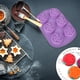 thumbnail image 4 of Matsuzay Flor Fondant Sugarcraft molde portátil DIY pudín de Chocolate molde de silicona hogar reutilizable herramienta para hornear Gadget de Herramientas y accesorios para hornear Púrpura, 4 of 6