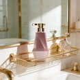 thumbnail image 5 of Doghiosgha 400ML Plastic Soap Dispenser, Refillable Pump Dispenser Bottle for Bathroom Vanity Countertop Use, Rose Gold, 5 of 6