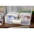 thumbnail image 2 of IRIS 4" x 6" Photo Card Craft Keeper Storage Boxes with Handle and 12 cases, Clear, 2 of 7