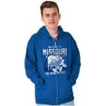 thumbnail image 5 of St Louis MO Gateway Arch Cool Smurfs Zip Up Hoodie Men's Women's Brisco Brands M, 5 of 6