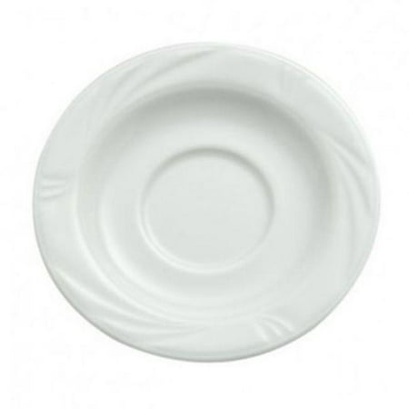 

Buffalo R4510000501 5.625 in. Arcadia Bright Embossed Medium Rim Arcadia White Porcelain Saucer
