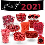 Red Graduation Class of 2024 Candy Buffet