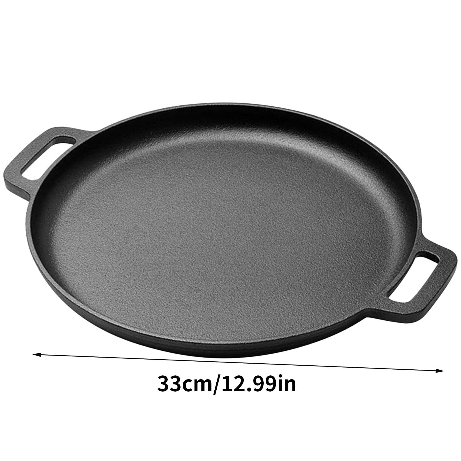 Nonstick Pizza Steel 11 Inch Oven Grill Pan Multi-Layer Stainless Steel Up to 900F Restaurant Quality Crust Lightweight Integrated Handles Even Heating No Preheat Required Flatbread Bakeware