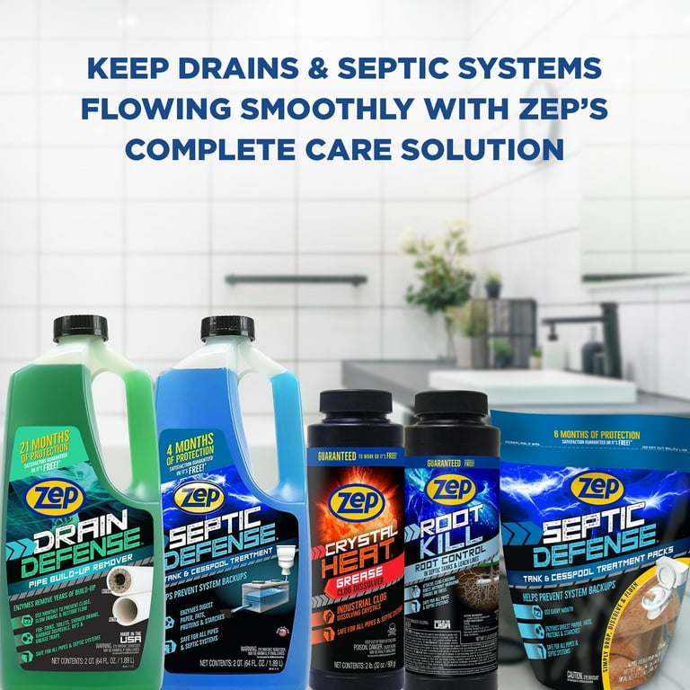 Zep Drain Defense 64 oz. (4 pk) ZLDC644 - Clears Drain & Pipe