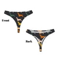 thumbnail image 3 of Balery Plaid Dachshund Tangas de Algodón para Mujer con Estampado – Ropa Interior Sexy, Transpirable, G-string-4X-Large, 3 of 6