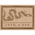 thumbnail image 2 of The Join or Die print was a political cartoon created by Benjamin Franklin Poster Print, 2 of 2