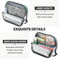 thumbnail image 5 of Standing Pencil Case with Base Large Capacity Stationery Pouch Pen Bag with Zipper for Women Men Intricately Butterfly, 5 of 7