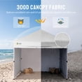 thumbnail image 4 of CROWN SHADES 10X10 Comercial Instant Canopy Pop Up Tent with Center Lock 4 Sidewalls Sto'N Go Bag White, 4 of 10