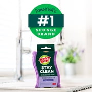 Scotch-Brite Dobie Stay Clean Scrubbers, 2 Count