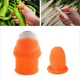 thumbnail image 2 of 5X Cuchillo de Pulgar de Silicona para Jardinería con Cunas de Dedo Selector de Cuchillo de Pulgar para Frutas Vege-L, 2 of 8