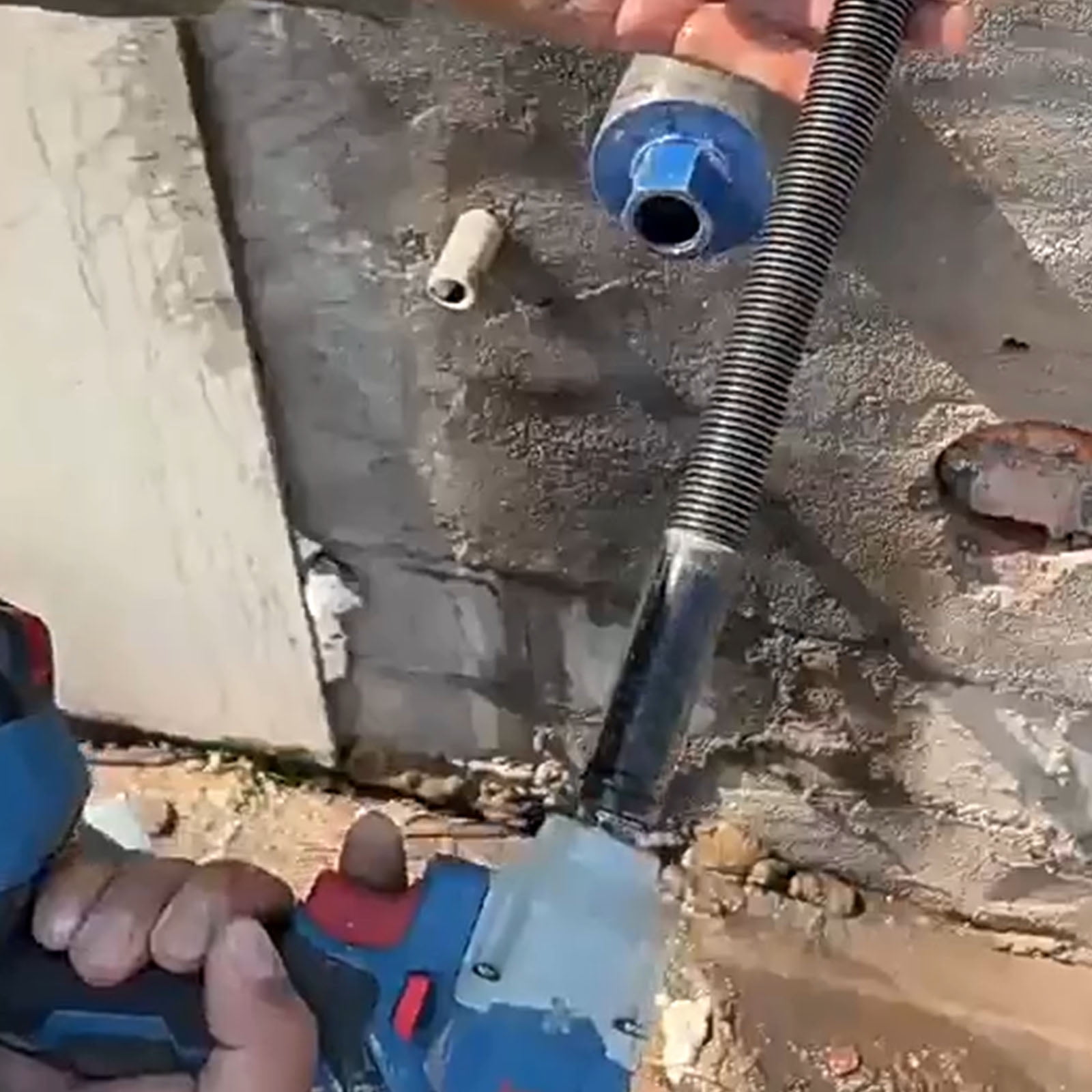 Heavy Duty Cores Drill Bit Remover Extractor Tool Suitable For Stuck Concrete Coring Bits Reverse Impacts Mechanism 40cm