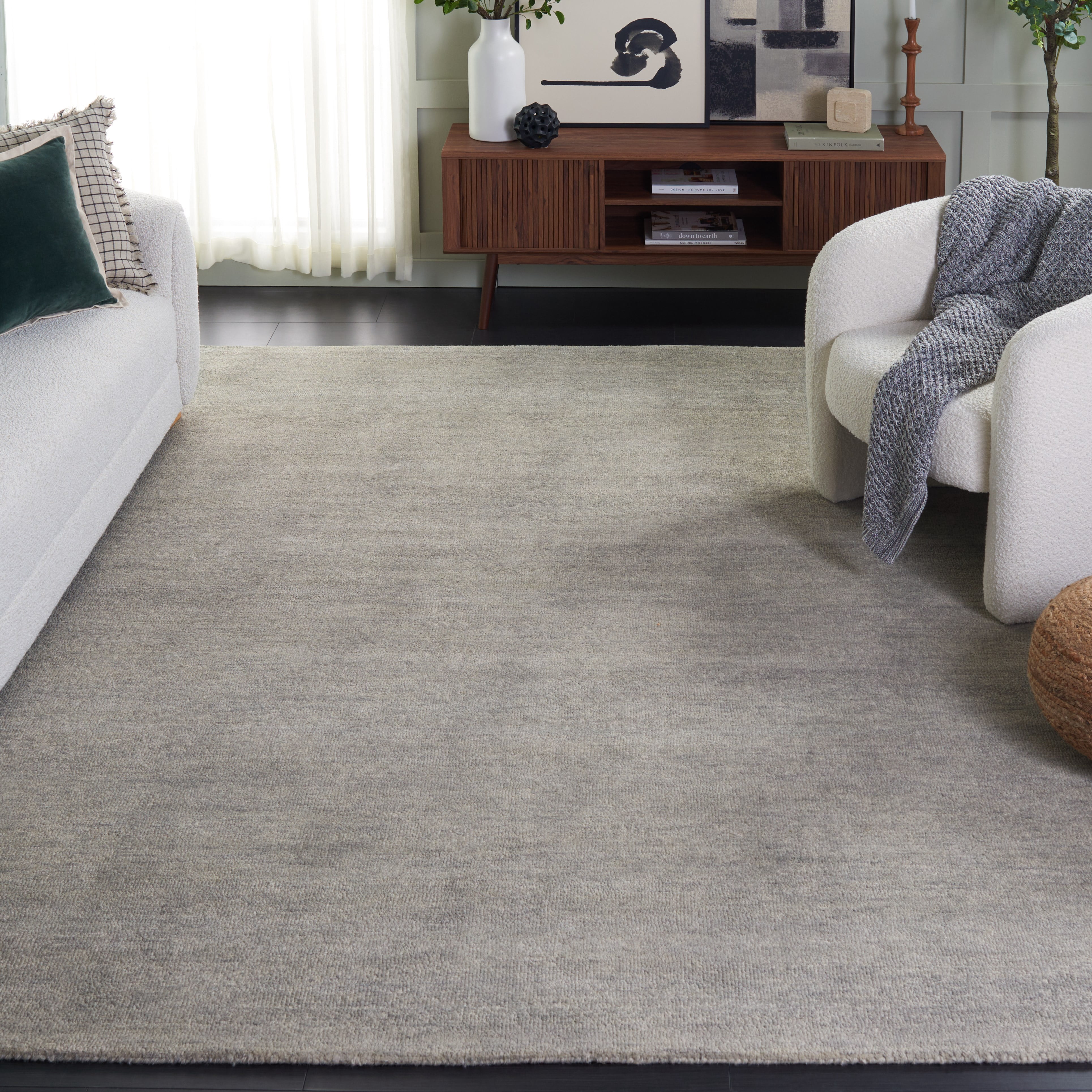 SAFAVIEH Metro Jaymes Distressed Area Rug, Sage/Ivory, 5' x 8'