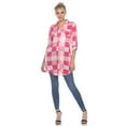 thumbnail image 1 of White Mark Tunique à Carreaux Buffalo pour Femmes Manches 3/4, 1 of 6