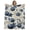 Brown Blue, variant on Blue Pumpkins Fall Throw Blanket, Flannel Fleece Blanket with Striped Design for Couch, Vintage Botanical Thanksgiving Soft Breathable All Season Plush Blankets for Sofa Office Bed 50"x60"
