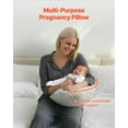 thumbnail image 6 of VEVOR Pregnancy Wedge Pillow, W-Shaped Maternity Pillow for Pregnant Women, Soft and Breathable Pregnancy Pillow with Removable & Washable Cover for Back Belly Hips Support, Lightweight, 6 of 9