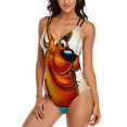 thumbnail image 2 of Scooby Doo Women's One Piece Swimsuits Tummy Control Bathing Suits V Neck Double Straps Swimwear Slimming XL, 2 of 8