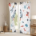 thumbnail image 3 of Homewish Cartoon Rocket Blackout Curtains Set of 2 (52x84 Each) for Preppy Children Boys,Outer Space Window Curtains,Universe Galaxy Planet Curtains and Drapes,Ultra Soft Home Decor, 3 of 6