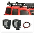 thumbnail image 4 of Luz de coche de rastrero 1/10 LED LIGHT CON SHADE PARA AXIAL SCX10 TRX4 TRX6 Modelo Buggy Crawler Equipaje Luces Luces de la bastidor de equipaje Magideal Luz de coche de rastrero, 4 of 6