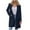 Navy, variant on cocolona Womens Long Blazer Jackets Lapel Button Long Sleeve Cardigan Coats Business Casual Suit Jacket Winter Outwear