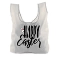 thumbnail image 1 of Easter Basket Bags, Bulk Reusable Grocery Bags, Easter Egg Hunt Tote Bags - Peaking Bunny, 1 of 2