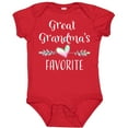 thumbnail image 3 of Inktastic Great Grandmas Favorite Heart Great Grandchild Boys or Girls Baby Bodysuit, 3 of 5