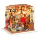 thumbnail image 1 of Kit de casa de muñecas en miniatura RoWood Sam's Study con LED a escala 1:24, 1 of 8